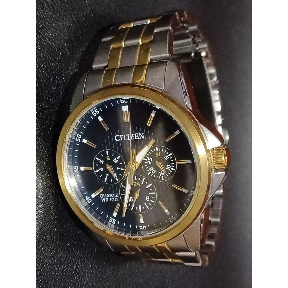 CITIZEN Men's Quartz Two Tone Stainless Steel Bracelet Watch AG8348-56L